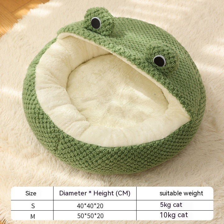 Little Frog Series Plush Pet Nest House - FurTrend
