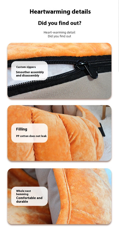 Pumpkin Pet Nest for Halloween - FurTrend