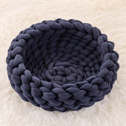 Fluffy Cat Bed Cushion – Soft Plush Kennel Mat - FurTrend